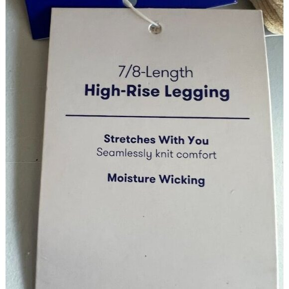 JoyLab Women's Seamless Cable Knit 7/8 Leggings Ivory Size Medium - Picture 12 of 13